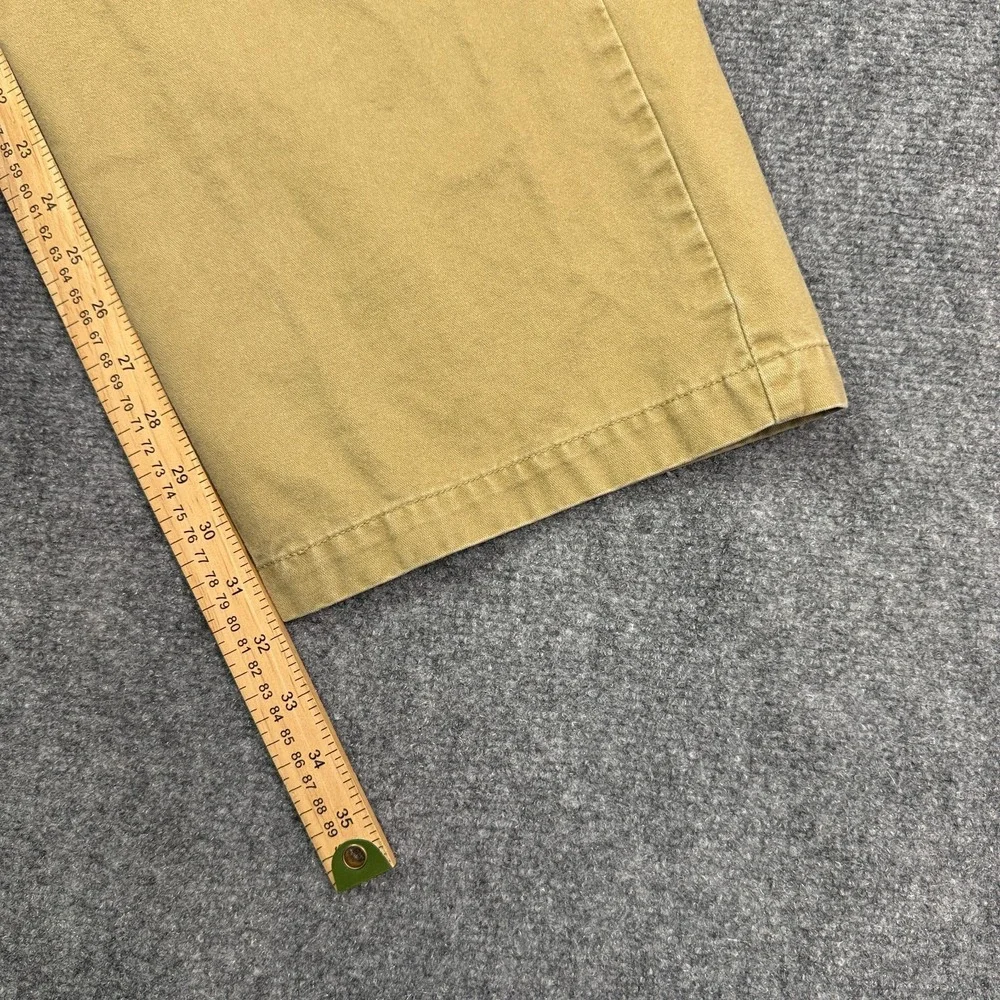 Vintage Levis Mens Cargo Pants 36x34 Khaki Canvas Baggy Relaxed Skater Y2K